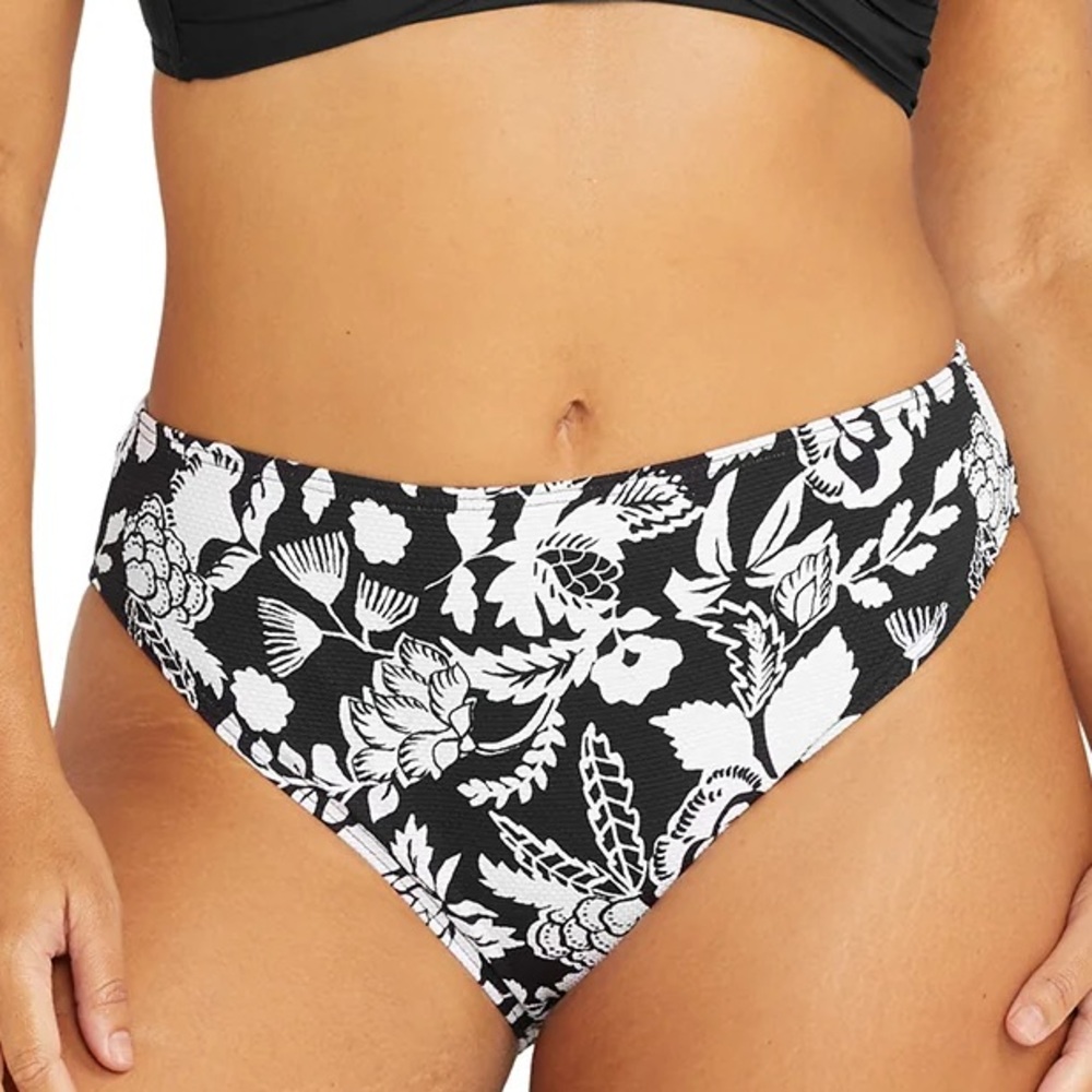 Artesands Cantata Forte Black Monet Curve Fit Mid Rise Swim Bikini Bottom